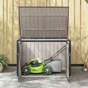 Gartenbox Stahl Schwarz 151,5 cm