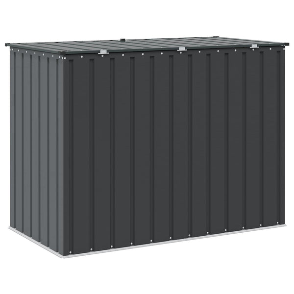 Gartenlagerbox Stahl Schwarz 151,5 cm