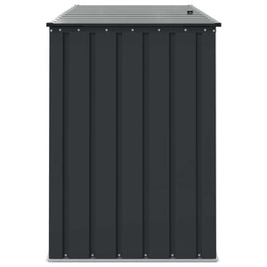 Gartenlagerbox Stahl Schwarz 151,5 cm