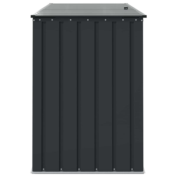 Gartenlagerbox Stahl Schwarz 151,5 cm