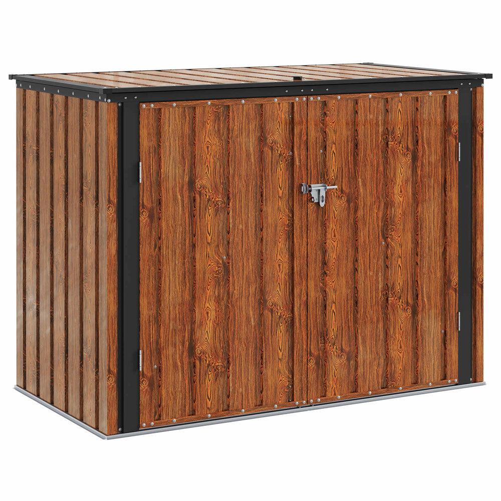 Gartenlagerbox Stahl Braun 151,5 cm