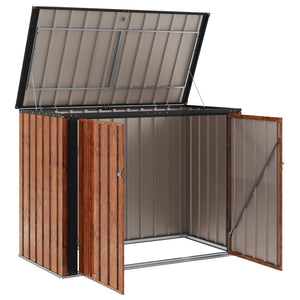 Gartenlagerbox Stahl Braun 151,5 cm