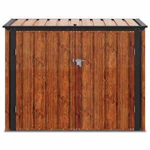 Gartenlagerbox Stahl Braun 151,5 cm