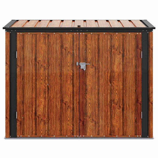 Gartenlagerbox Stahl Braun 151,5 cm