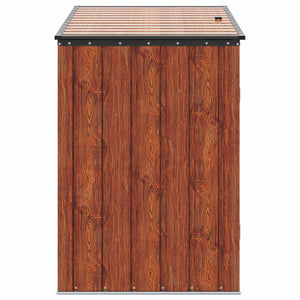 Gartenlagerbox Stahl Braun 151,5 cm