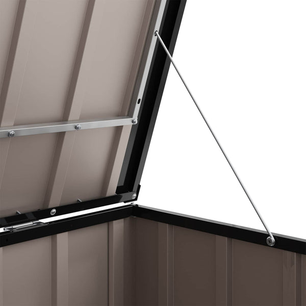 Gartenlagerbox Stahl Schwarz 214 cm