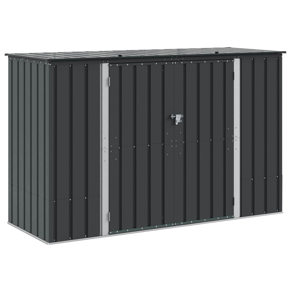 Gartenlagerbox Stahl Schwarz 214 cm