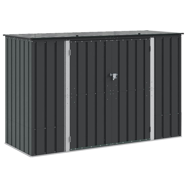 Gartenlagerbox Stahl Schwarz 214 cm