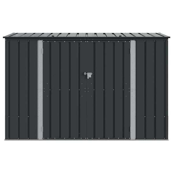 Gartenlagerbox Stahl Schwarz 214 cm