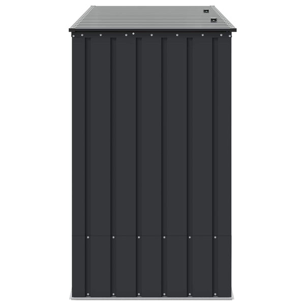 Gartenlagerbox Stahl Schwarz 214 cm
