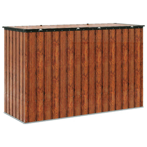 Gartenlagerbox Braun Stahl 214x82x132cm