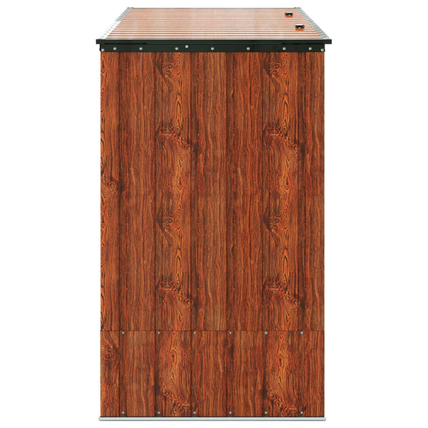 Gartenlagerbox Braun Stahl 214x82x132cm