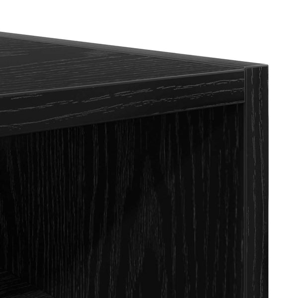 Hängeschrank Schwarz Eichen-Optik 30x60 cm