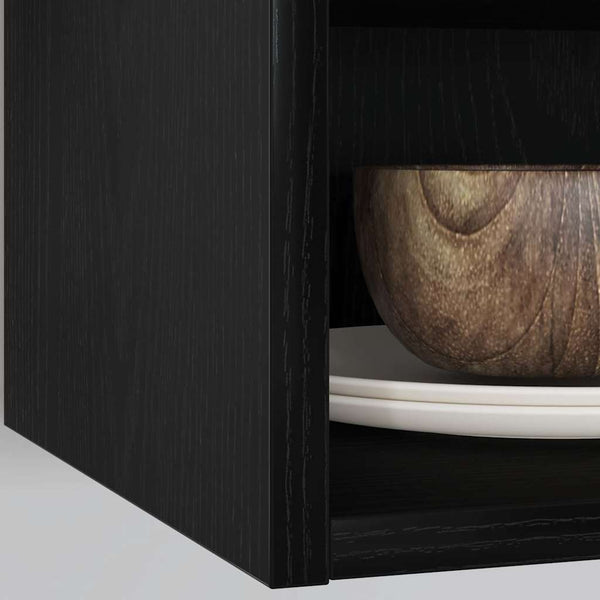 Hängeschrank Schwarz Eichen-Optik 30x60 cm
