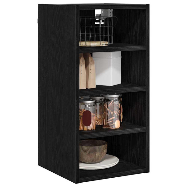 Hängeschrank Schwarz Eichen-Optik 30x60 cm
