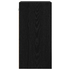 Hängeschrank Schwarz Eichen-Optik 30x60 cm