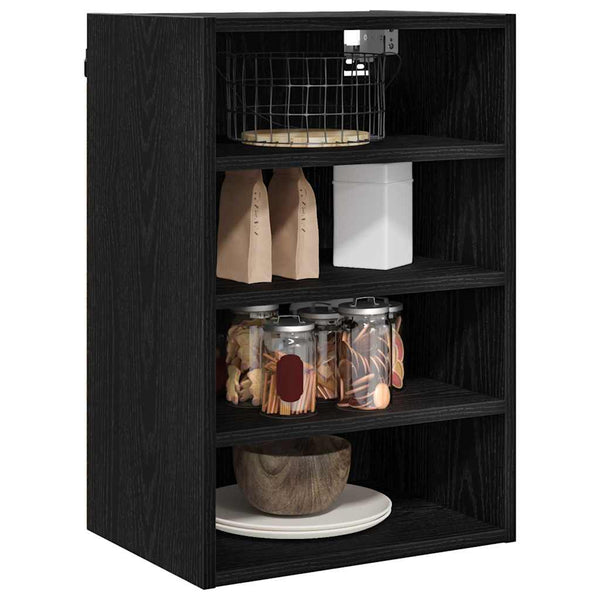 Hängeschrank Schwarz Eichen-Optik 40x60 cm