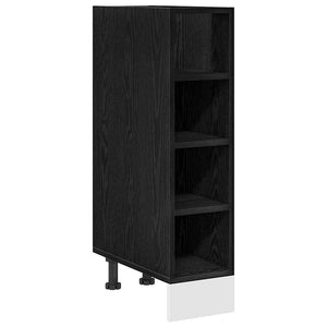 Küchenunterschrank Schwarz Eichen-Optik 20cm