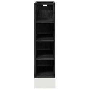 Küchenunterschrank Schwarz Eichen-Optik 20cm