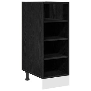 Küchenunterschrank Schwarz Eichen-Optik 30cm