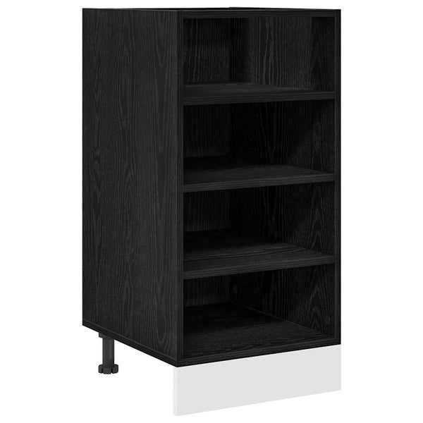 Küchenunterschrank Schwarz Eichen-Optik 40cm