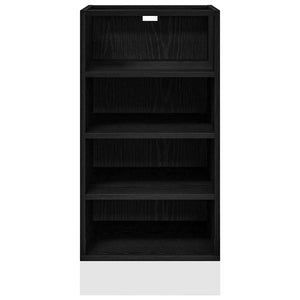 Küchenunterschrank Schwarz Eichen-Optik 40cm