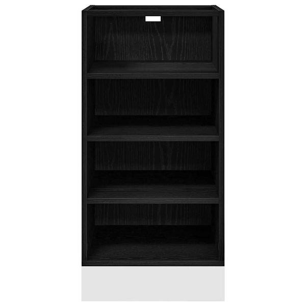 Küchenunterschrank Schwarz Eichen-Optik 40cm