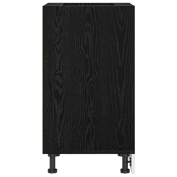 Küchenunterschrank Schwarz Eichen-Optik 40cm
