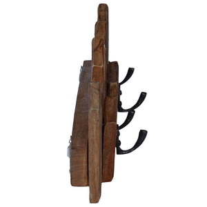 Kleiderbügel aus Mahagoni, Braun, 48 cm