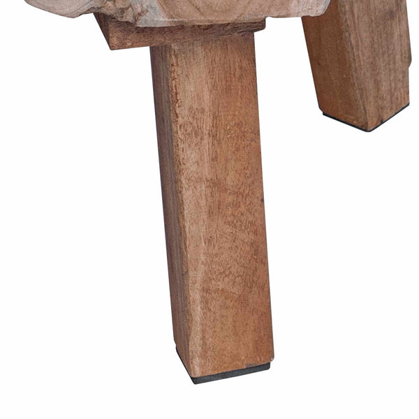 Nachttisch Braun Massivholz 40x40