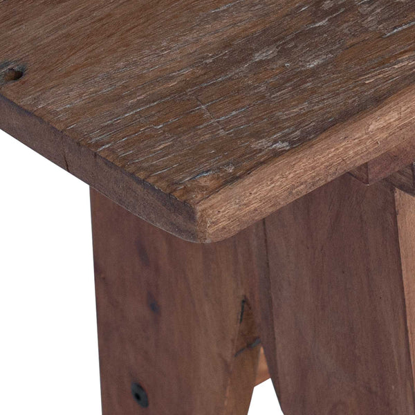 Banc vidaXL Nature 100 x 30 x 51 cm Bois de récupération massif