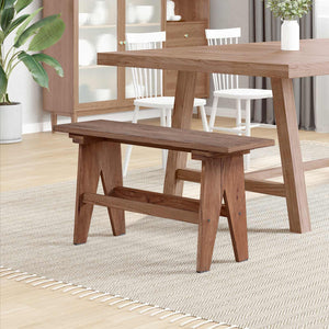 Banc vidaXL Nature 100 x 30 x 51 cm Bois de récupération massif