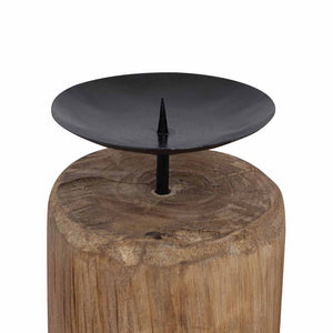 Teak Kerzenhalter 3er Set