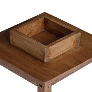 Laternen 3er Set Mahagoni Holz