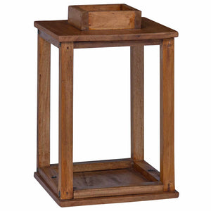 Laternen 3er Set Mahagoni Holz