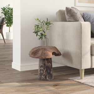 Teak Hocker Natur 35x35x35cm Massivholz