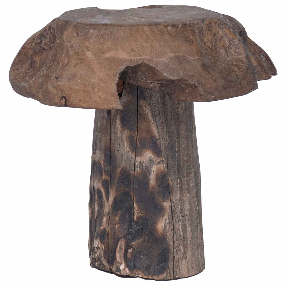 Teak Hocker Natur 35x35x35cm Massivholz