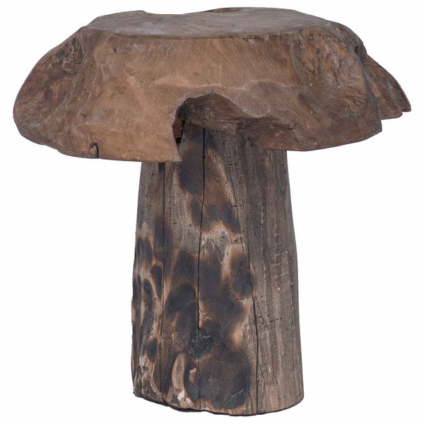 Teak Hocker Natur 35x35x35cm Massivholz