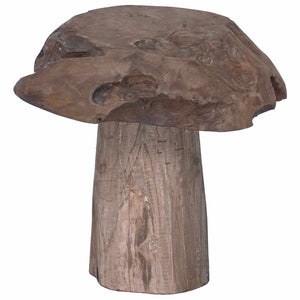 Teak Hocker Natur 35x35x35cm Massivholz