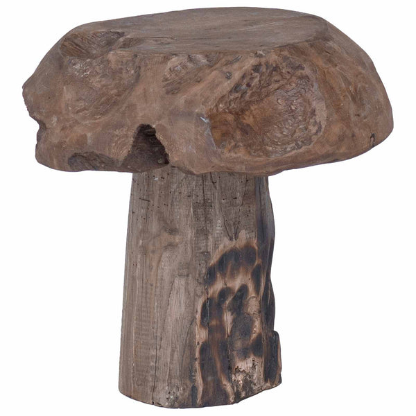 Teak Hocker Natur 35x35x35cm Massivholz