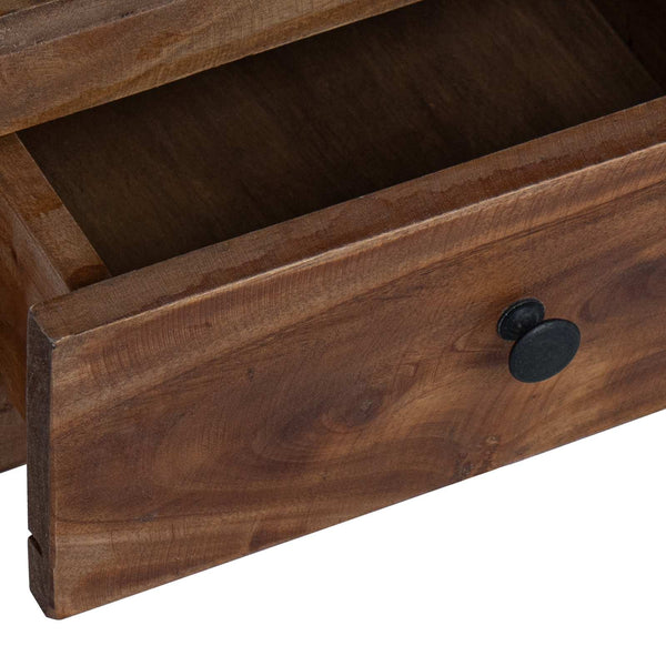 Nachttisch Braun Massivholz 30x30x47cm