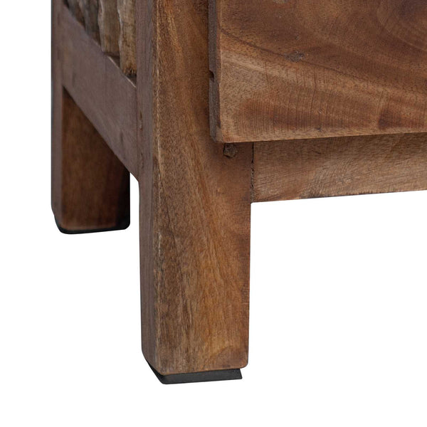 Nachttisch Braun Massivholz 30x30x47cm