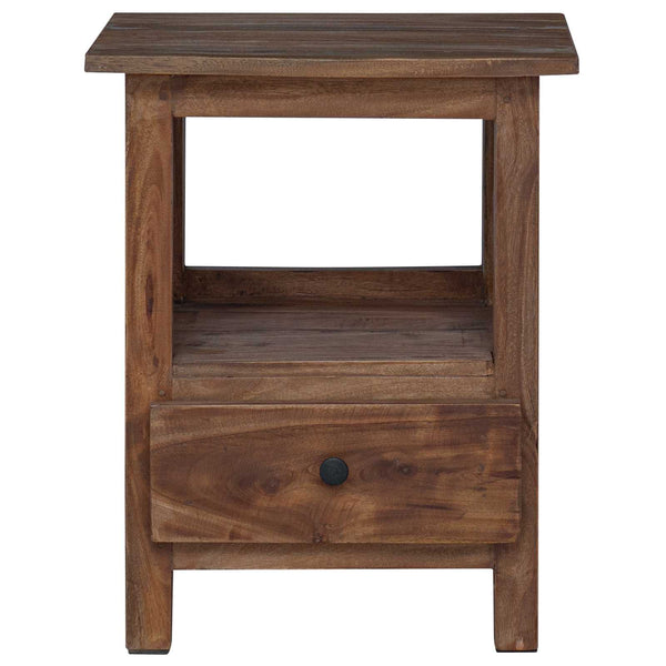 Nachttisch Braun Massivholz 30x30x47cm