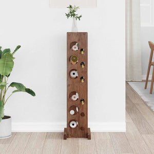 Weinregal Massivholz Mahagoni Braun 100cm