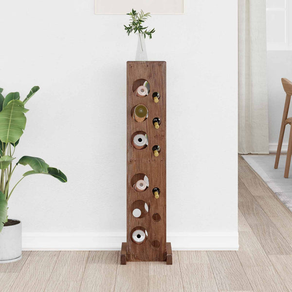 Weinregal Massivholz Mahagoni Braun 100cm