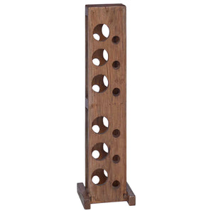 Weinregal Massivholz Mahagoni Braun 100cm