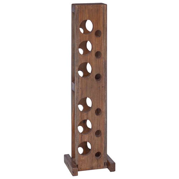 Weinregal Massivholz Mahagoni Braun 100cm