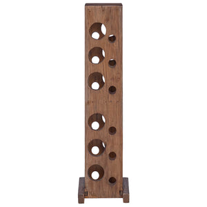 Weinregal Massivholz Mahagoni Braun 100cm