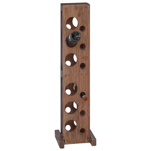Weinregal Massivholz Mahagoni Braun 100cm