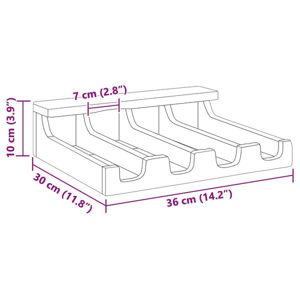 Besteckkasten Mahagoni Braun 36x30x10 cm